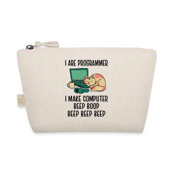 I Are Programmer I Make Computer Beep Bop Coder So - Bio-Täschchen - Natur - Vorne