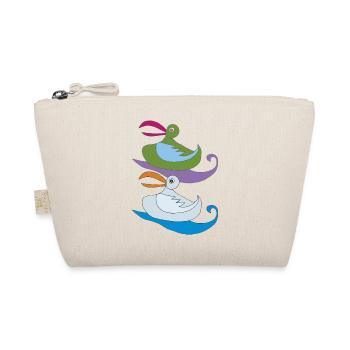 seagull pair colorful - Organic Pouch - nature - Front