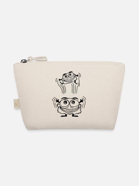 Monster throws child up - Organic Pouch - nature - Front