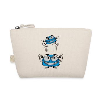 Papa Monster throws child - Organic Pouch - nature - Front