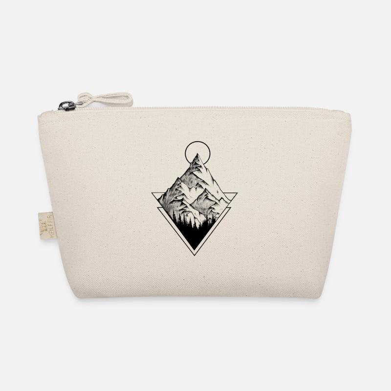 Mountain Geometry Organic Pouch
