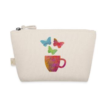 J’adore le café et le papillon - Trousse biologique - nature - Devant