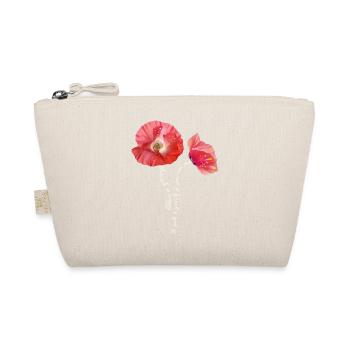 Poppies in sommer Mother's Day gift - Organic Pouch - nature - Front