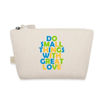 Quote do small things - Organic Pouch - nature - Front