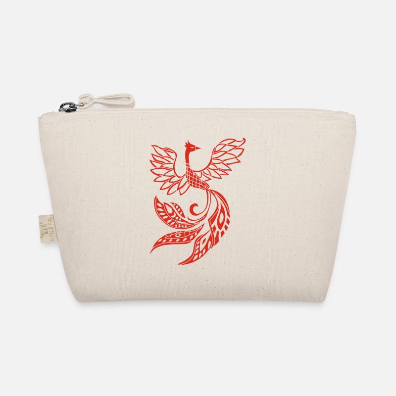 Roter Phönixvogel Bio-Täschchen