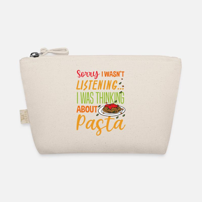 Denken Sie an Pasta Spaghetti Chef Italienisches Bio-Täschchen
