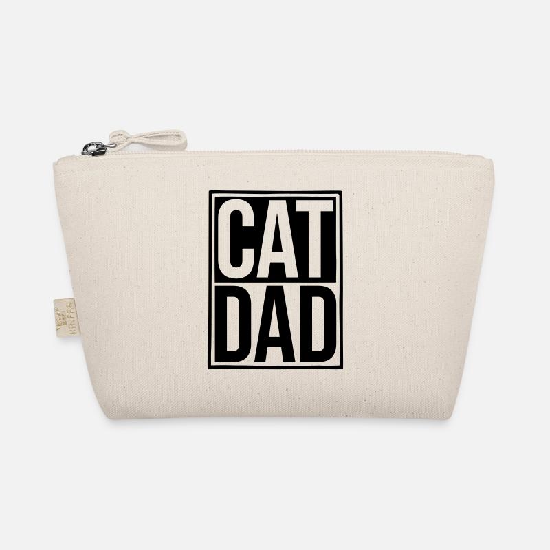 Logo Schild Cat Dad Bio-Täschchen