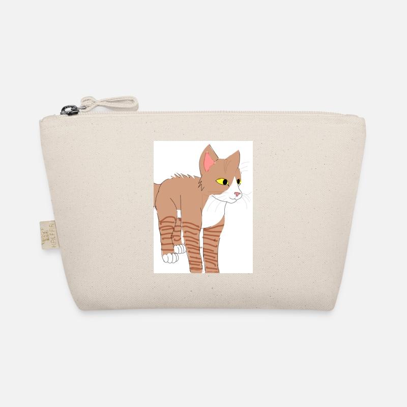 Braune Katze - Bio-Täschchen - Natur