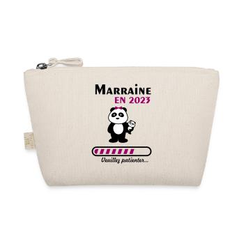 Marraine en 2023, future marraine, grossesse, bébé - Trousse biologique - nature - Devant