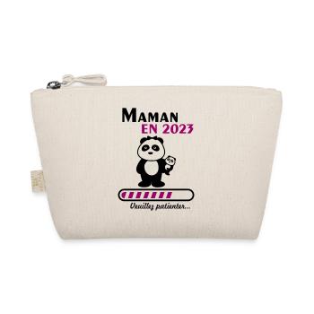 Maman en 2023, annonce grossesse, femme enceinte - Trousse biologique - nature - Devant