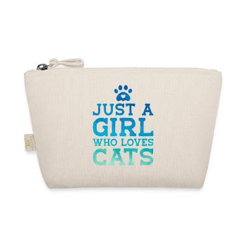 Just A Girl Who Loves Cats Cat Owner Cat Lover Tra - Bio-Täschchen - Natur - Vorne