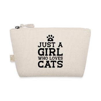 Just A Girl Who Loves Cats Cat Owner Cat Lover Tra - Bio-Täschchen - Natur - Vorne