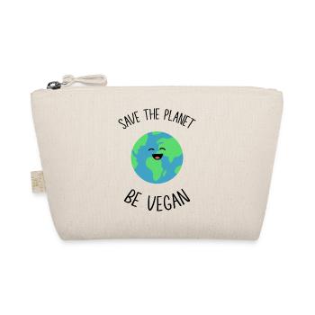 Save the planet be vegan - Trousse biologique - nature - Devant