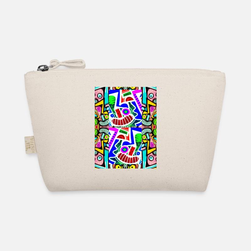 Pop art Pattern Face Graffiti - Organic Pouch - nature