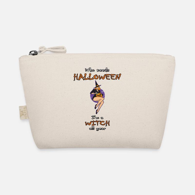 Cute Halloween Witch Organic Pouch