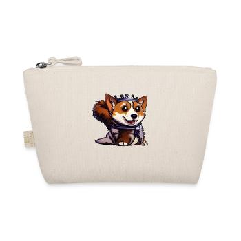Corgi der Königin - Königlicher Corgi - Bio-Täschchen - Natur - Vorne