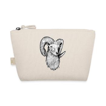 Widder Geschenk Sternzeichen - Bio-Täschchen - Natur - Vorne
