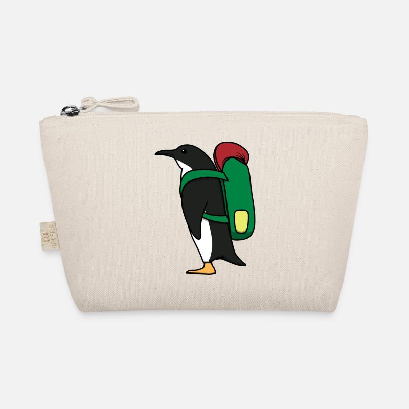 Aventure de randonnée mignonne avec le pingouin Trousse biologique