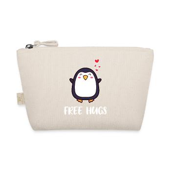 Animal Cute Penguin Heart Statement Seabird South Pole - Organic Pouch - nature - Front