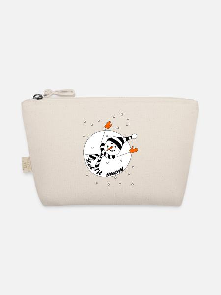 Let it snow - Bio-Täschchen - Natur - Vorne