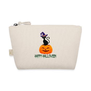 Pumpkin with cute kitten and a hat on her head - Organic Pouch - nature - Front