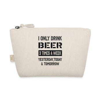 Je ne bois que de la bière - Trousse biologique - nature - Devant