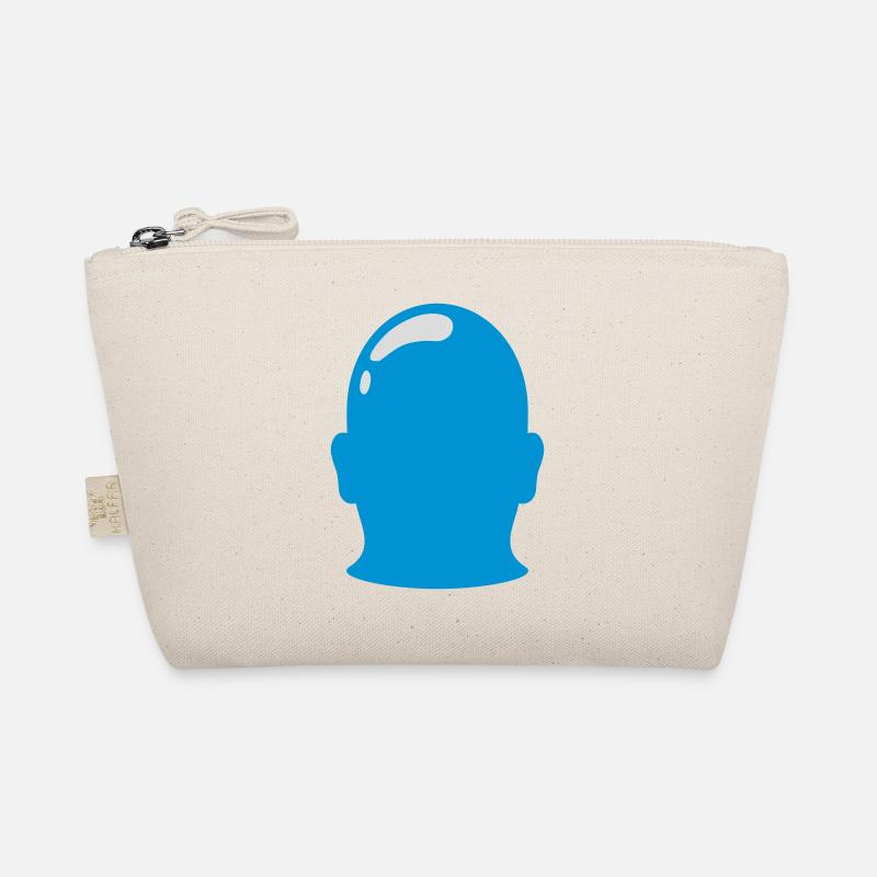 Symbol Bald Head Outline Silhouette Organic Pouch