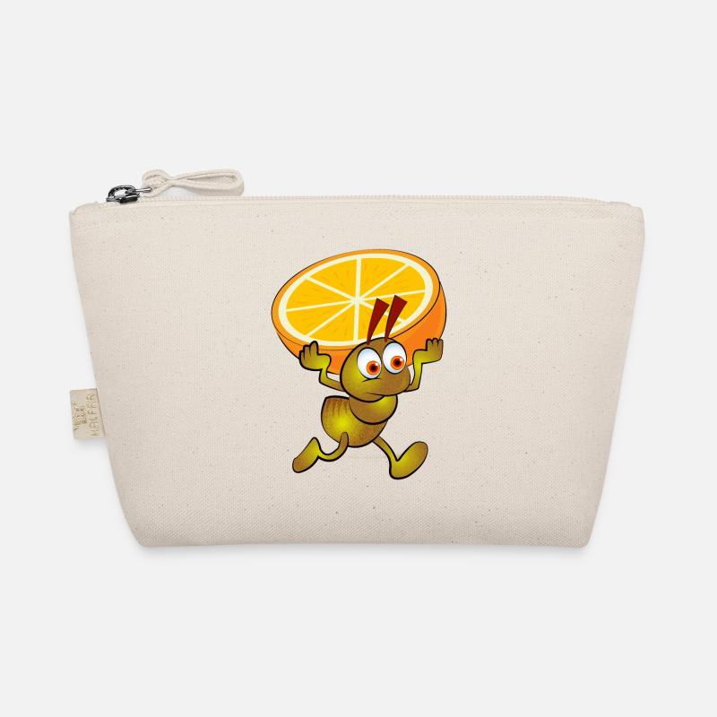 Yellow ant with a split orange Organic Pouch