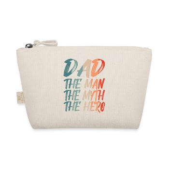 Dad the man the myth the hero - Organic Pouch - nature - Front