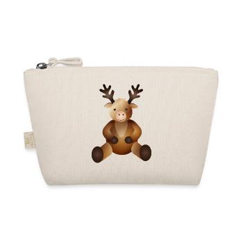 golden reindeer as animal companion - Organic Pouch - nature - Front