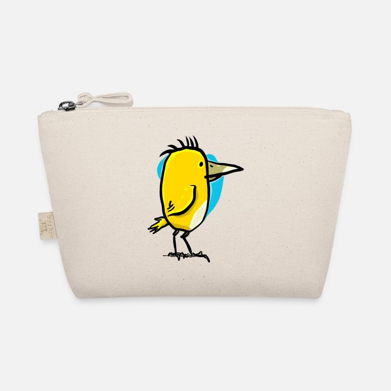 Vogel mit großem Schnabel - Bio-Täschchen - Natur