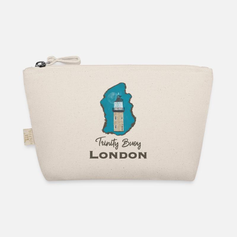 London, Leuchtturm Trinity Buoy, Pixel- Art - Bio-Täschchen - Natur