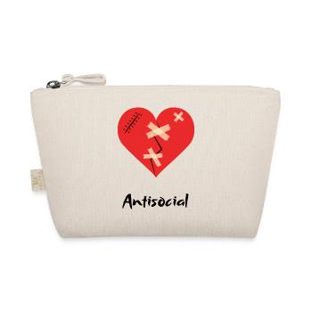 Antisocial Heart - Bio-Täschchen - Natur - Vorne