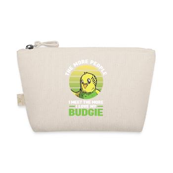Budgerigar | Pet Bird Read Book Gift - Organic Pouch - nature - Front