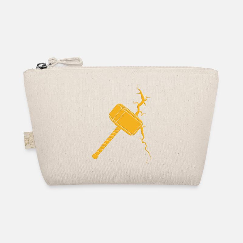 Thor hammer - Organic Pouch - nature