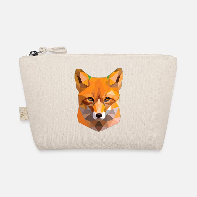 Abstract Polygon Fox Organic Pouch