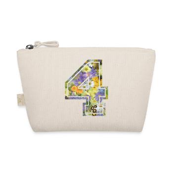 Number 4 flower, Football team, university basketball - Organic Pouch - nature - Front