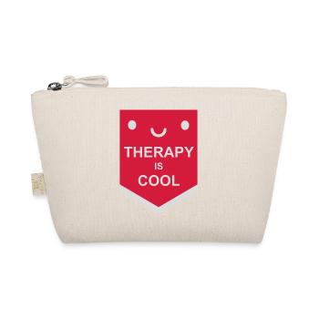 therapy is cool Quote - Organic Pouch - nature - Front