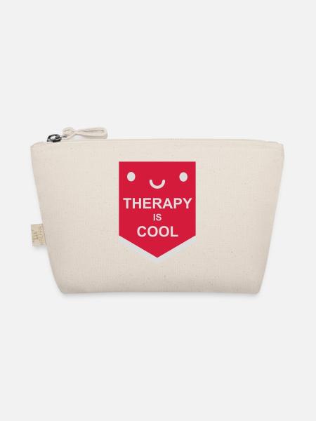 la thérapie est cool Citation - Trousse biologique - nature - Devant
