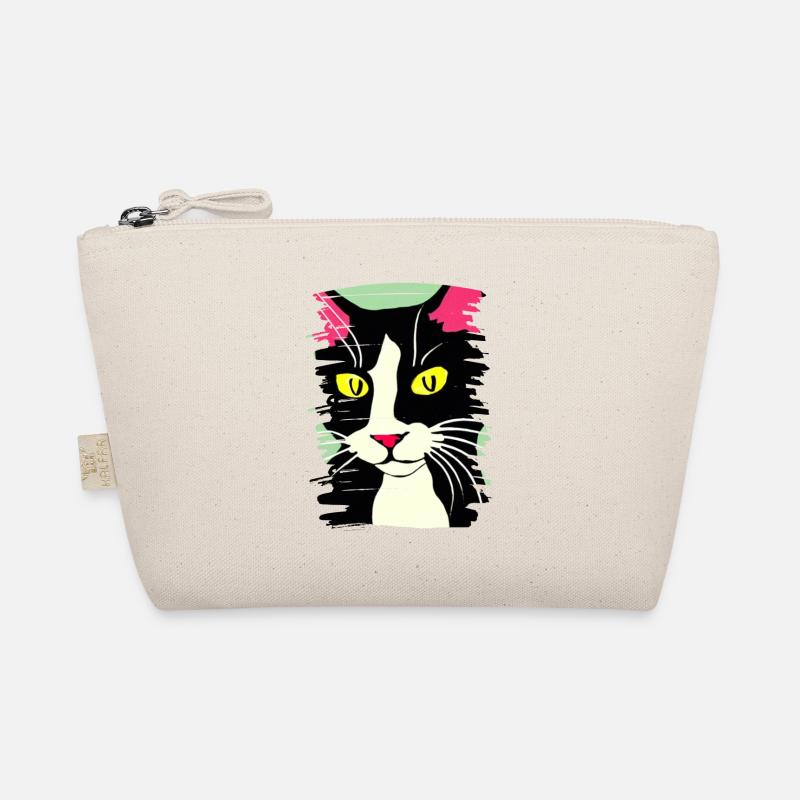 Cat Face 2 Organic Pouch