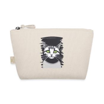 Cat Face 4 - Organic Pouch - nature - Front