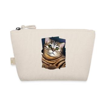 Cute cat - Organic Pouch - nature - Front