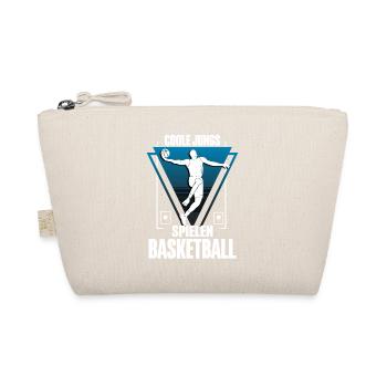 Basketball Basketballer - Bio-Täschchen - Natur - Vorne