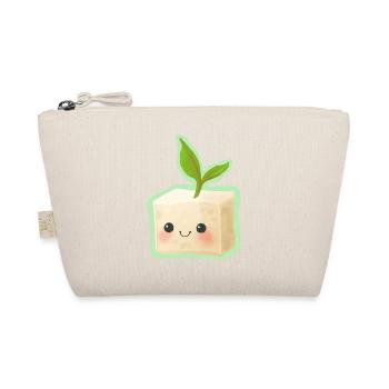 Cute Tofu Illustration - Bio-Täschchen - Natur - Vorne