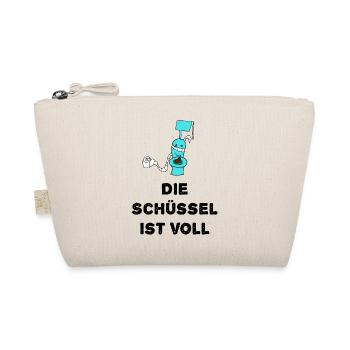 Toilette Klo WC 00 Schüssel Voll - Bio-Täschchen - Natur - Vorne