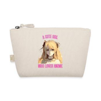 Cute Anime Girl - Bio-Täschchen - Natur - Vorne