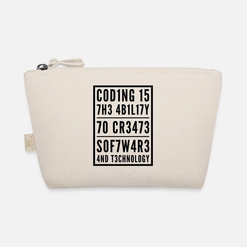 Programmieren Coden L337 Leetspeak Spruch Bio-Täschchen