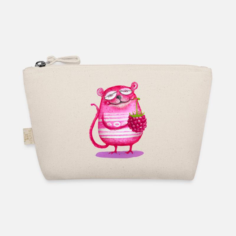 Raspberry cat Organic Pouch
