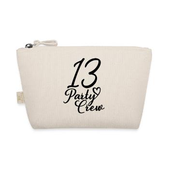 13 Party Crew 13th Birthday Party 13 Years Old - Organic Pouch - nature - Front