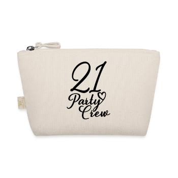 21 Party Crew 21st Birthday Party 21 Years Old - Organic Pouch - nature - Front